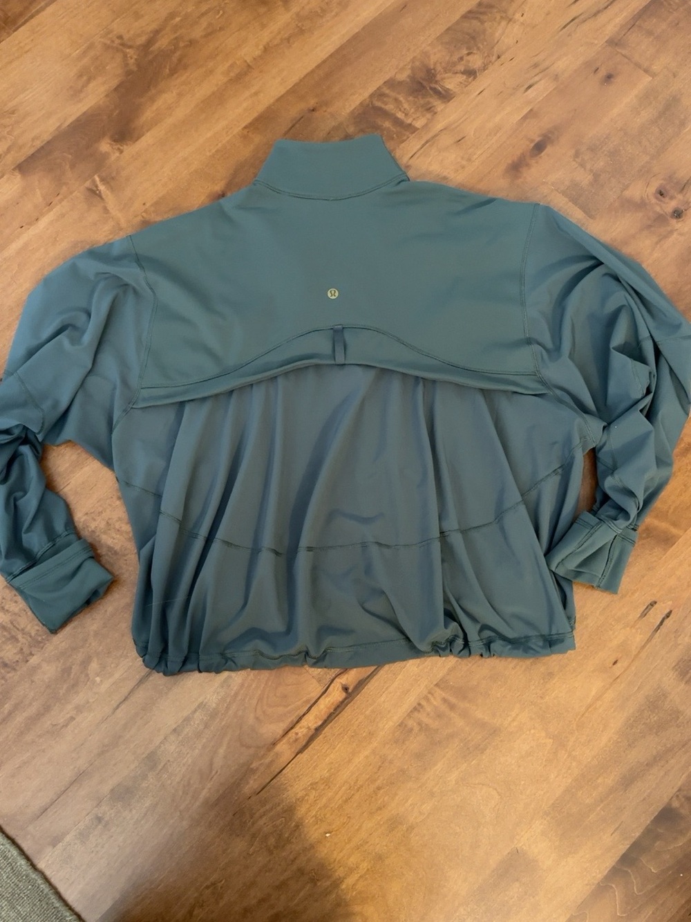 Lululemon Teal Gold Zip Full Zip Jacket Size 2 Like New - Picture 4 of 7